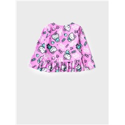 Комплект детский для девочек: плавательный костюм трикотажный, панама текстильная