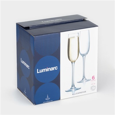 УЦЕНКА Набор бокалов для шампанского 175 мл «Аллегресс», 6 шт.