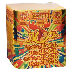 Батарея салютов "Лось" ( 1,25" х 25 залп.) в коробке 4 шт.