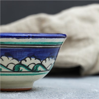 Пиала для чая Риштанская Керамика «Узоры», 200 мл, d=11 см, МИКС