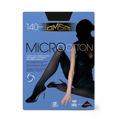 Колготки теплые, Omsa, Microcotton 140