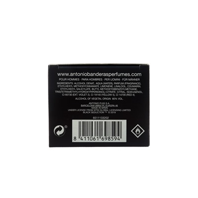 Туалетная вода Antonio Banderas Seduction In Black Man, 50 мл
