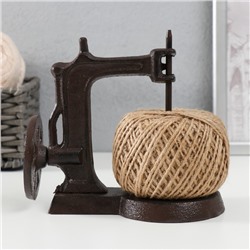 Фигурка-держатель, катушка для ниток «Швейная машинка», чугун, 16×14.5 см