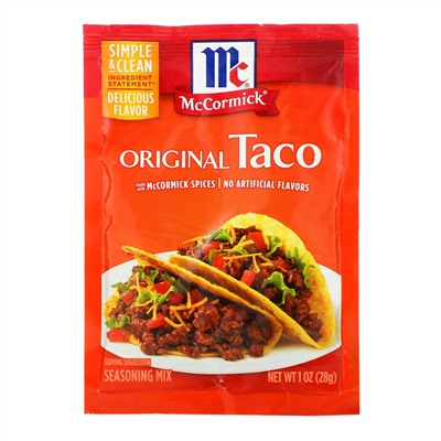 McCormick, Original Taco Seasoning Mix, 1oz (28 g)