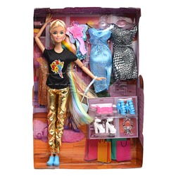 Кукла София, 29 см, (руки и ноги сгибаются, в комплекте 2 платья и аксесс.) в коробке