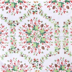 Скатерть Доляна «Хвойный узор» 145×260 см, 100% п/э