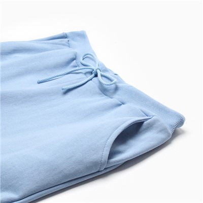 Костюм с начёсом женский (толстовка, брюки) Tusi, размер 50, голубой