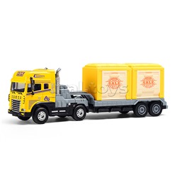 Машина "Двухзвенный прицеп четырехприводный" (свет, звук) в коробке