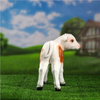 Садовая фигура из полистоуна «Телёнок», 27 см