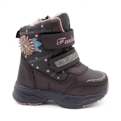 Ботинки мембранные на меху XV0456-1-2 бронзовый