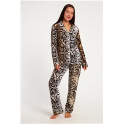 Пижама женская 46538 TM Modalina (Бело-коричневый)