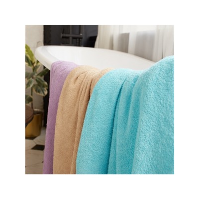 Полотенце махровое «Экономь и Я», 50×90 см, хлопок 100%, голубой