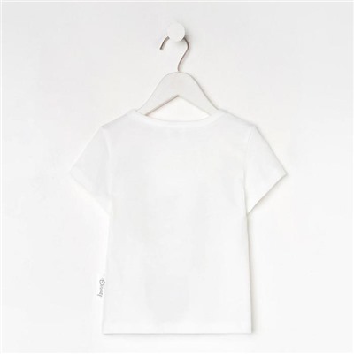 Футболка для девочки KAFTAN «Принцесса», белая, рост 86-92