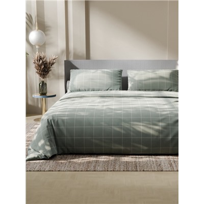 Постельное бельё 2-спальное «Этель. Клетка», бязь