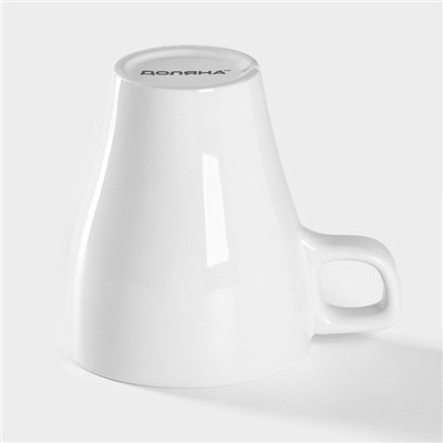 Кружка Доляна Coffee break, 280 мл, керамика, белая