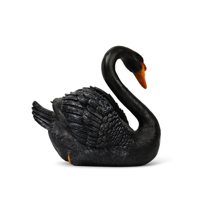 Садовая фигура из полистоуна «Лебедь», 34×25×40 см