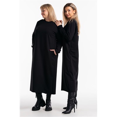 Платье-футер-длинное