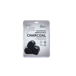 EKEL Ампульная тканевая маска для лица Charcoal 25ml
