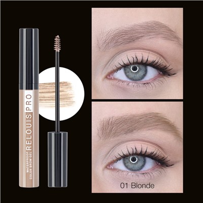 Гель для бровей водостойкий оттеночный PRO Waterproof Color Brow Gel тон 01 Blonde