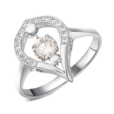 Кольцо, куб.циркон., BY-3175