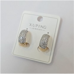 Серьги коллекция "Xuping" покрытие позолота, вставка: фианиты, арт.004.096