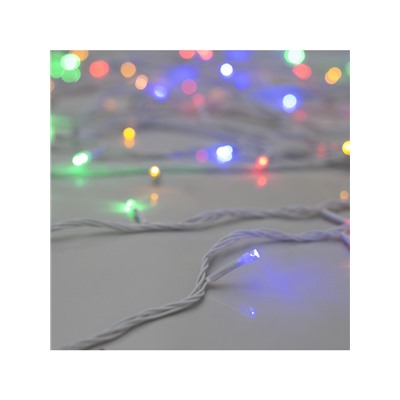 Гирлянда «Нить» 20 м, IP20, белая нить, 200 LED, свечение мульти, 8 режимов, 220 В