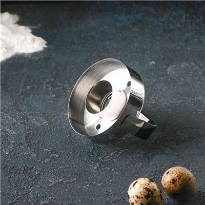 Форма для пончиков Доляна «Классика», 7.5×7.5×6 см, цвет серебристый