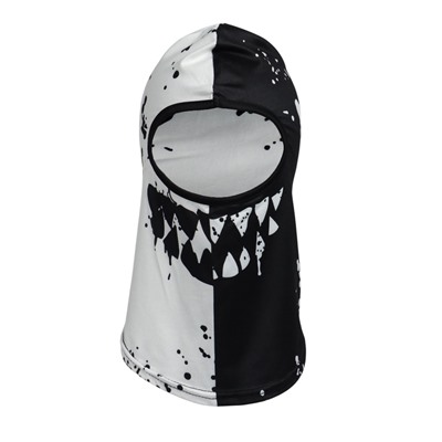 Маска-балаклава Black and White, размер универсальный, чёрная