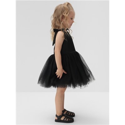 Платье нарядное для девочки MINAKU: PartyDress, рост 122-128 см, чёрное