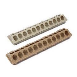 Кормушка-поилка для перепелов, 24 ячейки, лотковая, пластик, МИКС