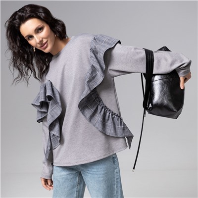 Лонгслив в стиле пэчворк, Гардеробная магия