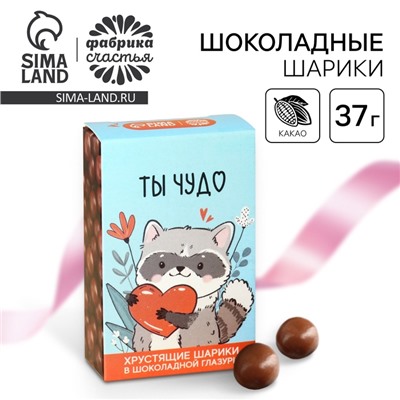 Шоколадные шарики «Ты чудо», 37 г