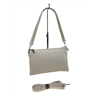 Женская сумка из искусственной кожи, цвет молочный