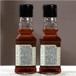 Подарочный набор косметики «На удачу», гель для душа и шампунь для волос во флаконах виски, 2×100 мл, Чистое счастье