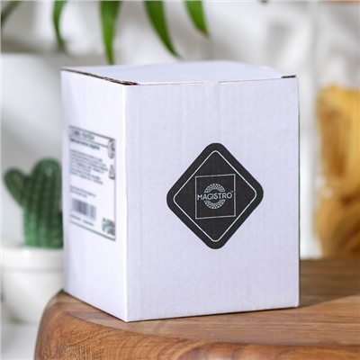 УЦЕНКА Банка для сыпучих продуктов с бамбуковой крышкой «Эко» 450 мл, 8.5×10.5 см