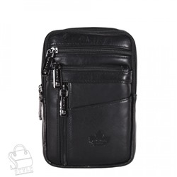 Сумка мужская кожаная кожаный 325015Z black  Zinimsk