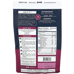 Keto and Co, Buttercream, Keto Frosting Mix, 8.1 oz (230 g)