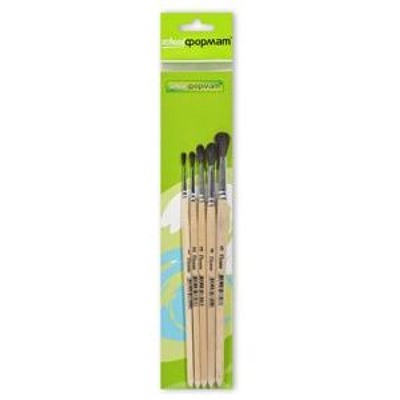 Набор кистей 5 шт: пони №1,2,3,4,5 НКПХК-5 SchoolФормат