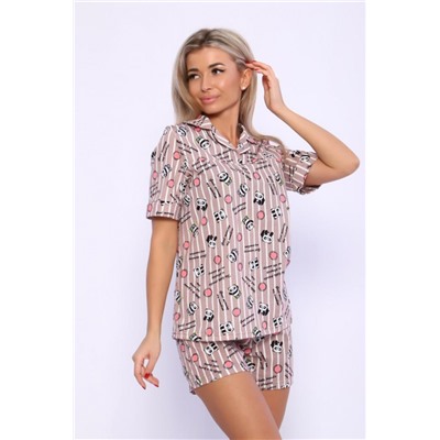 Пижама 89364 (Светло-коричневый)