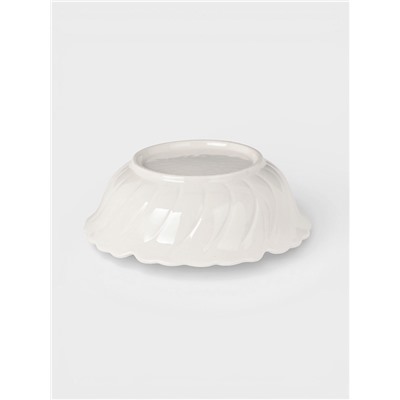 Салатники «Цветок», набор 5 шт.: 1 шт. 390 мл, 4 шт. 100 мл, керамика, белые