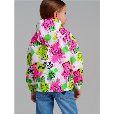 Куртка текстильная с полиуретановым покрытием для девочек (ветровка)