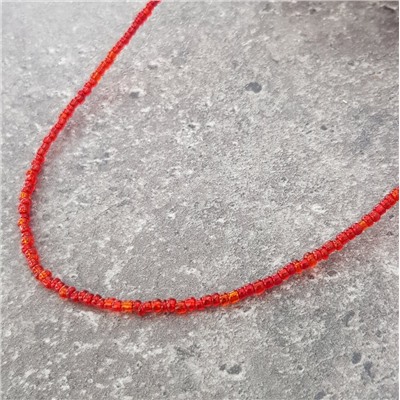 Тренд года! Колье-чокер из бисера, короткое, арт.647.124