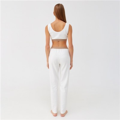 Брюки женские домашние MINAKU: Home collection, цвет экрю, размер 50