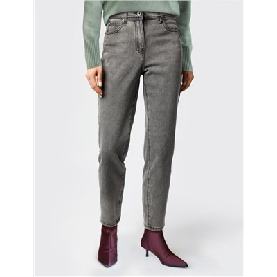 Джинсы mom-fit из эластичного денима