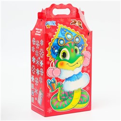 Подарочная коробка Новогодняя Корпоратив «Весельчаки» с игрой и анимацией 20.3×12.3×41 см