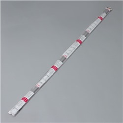Карниз для ванной Доляна, телескопический, d=3.2 см, 140-260 см, серый