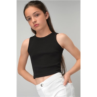 Майка-топ в рубчик для девочки Happyfox