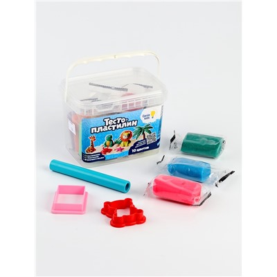 Тесто-пластилин, 10 цветов