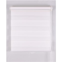 Рулонная штора «День и Ночь», размер 40×160 см, цвет белый