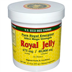 Y.S. Eco Bee Farms, Royal Jelly In Honey, 675 mg, 21.0 oz (595 g)
